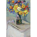 РЕПРОДУКЦИИ НА КАРТИНИ Цветя. Ваза върху кошница (1929)